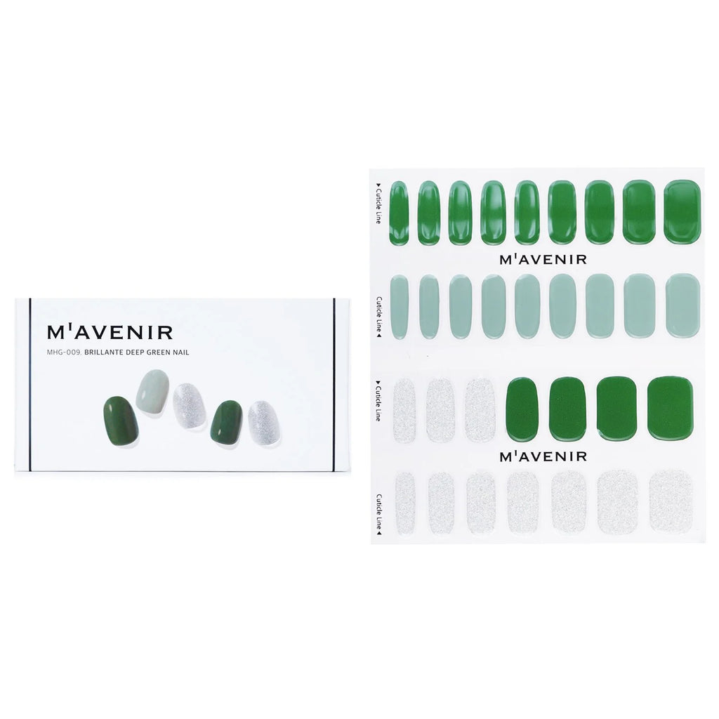 Green Nail Sticker 32pcs N5712