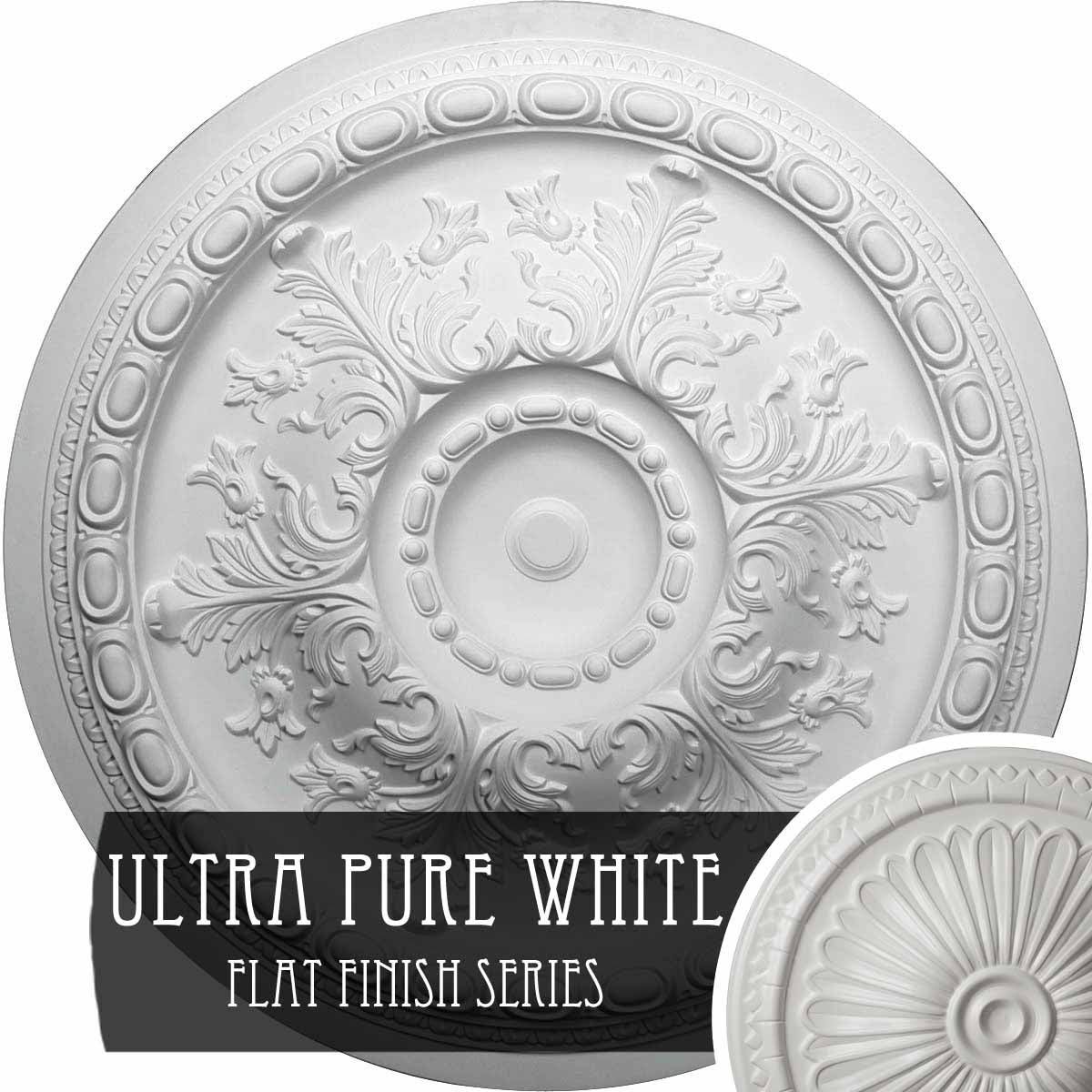 38 3/8x22OD x 2 7/8x22P Ceiling Medallion (Ultra Pure White) D605