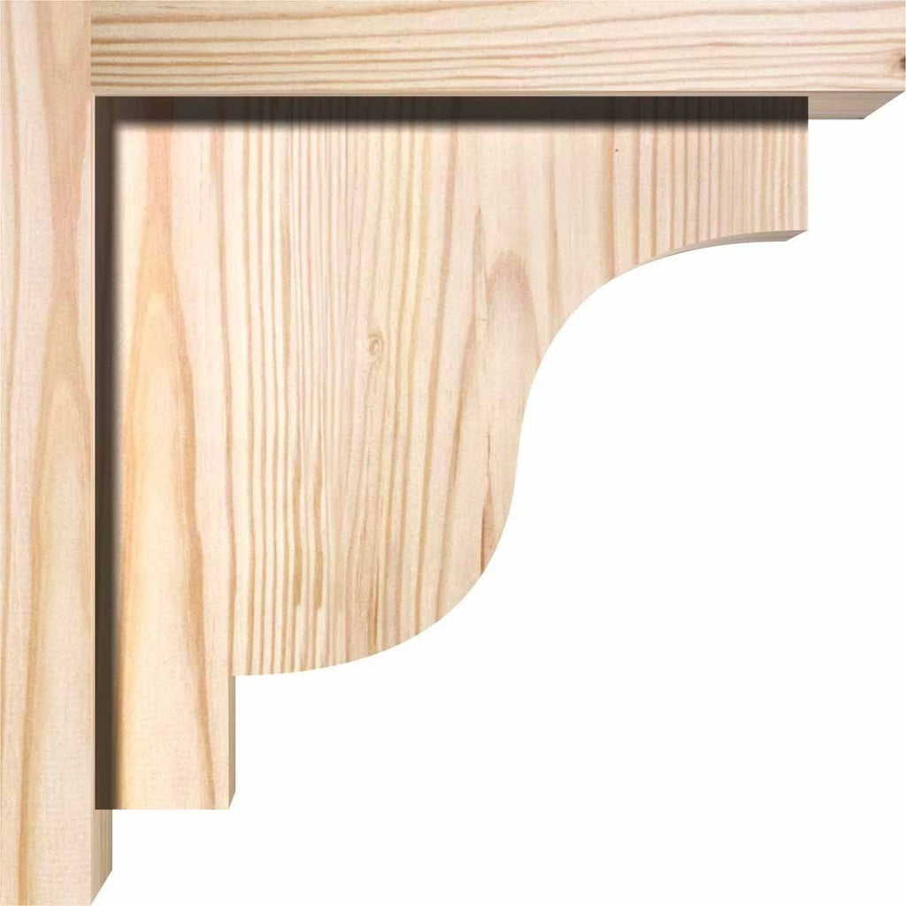 Douglas Fir Newport Smooth Corbel with Backplate A73668