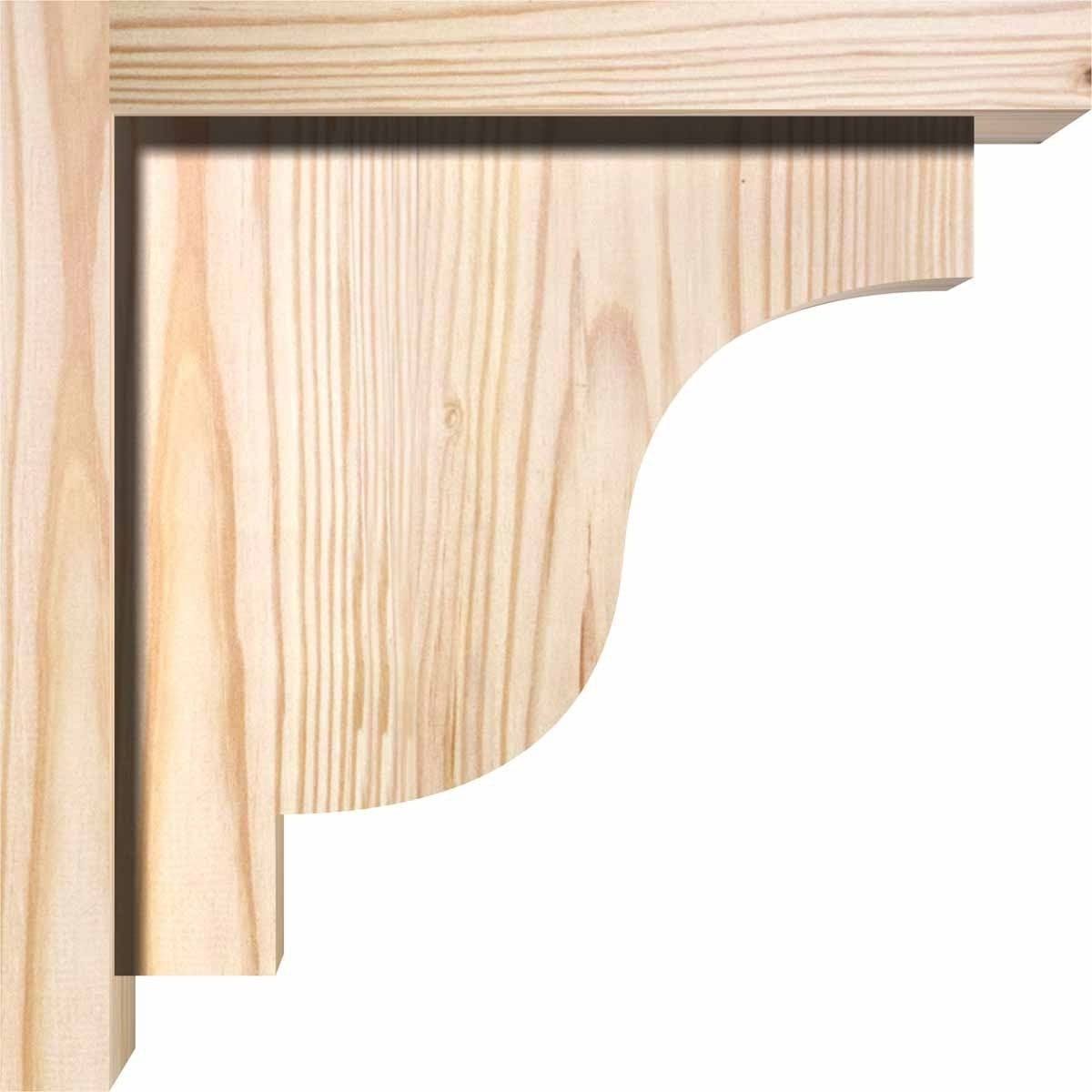 Douglas Fir Newport Smooth Corbel with Backplate A73668