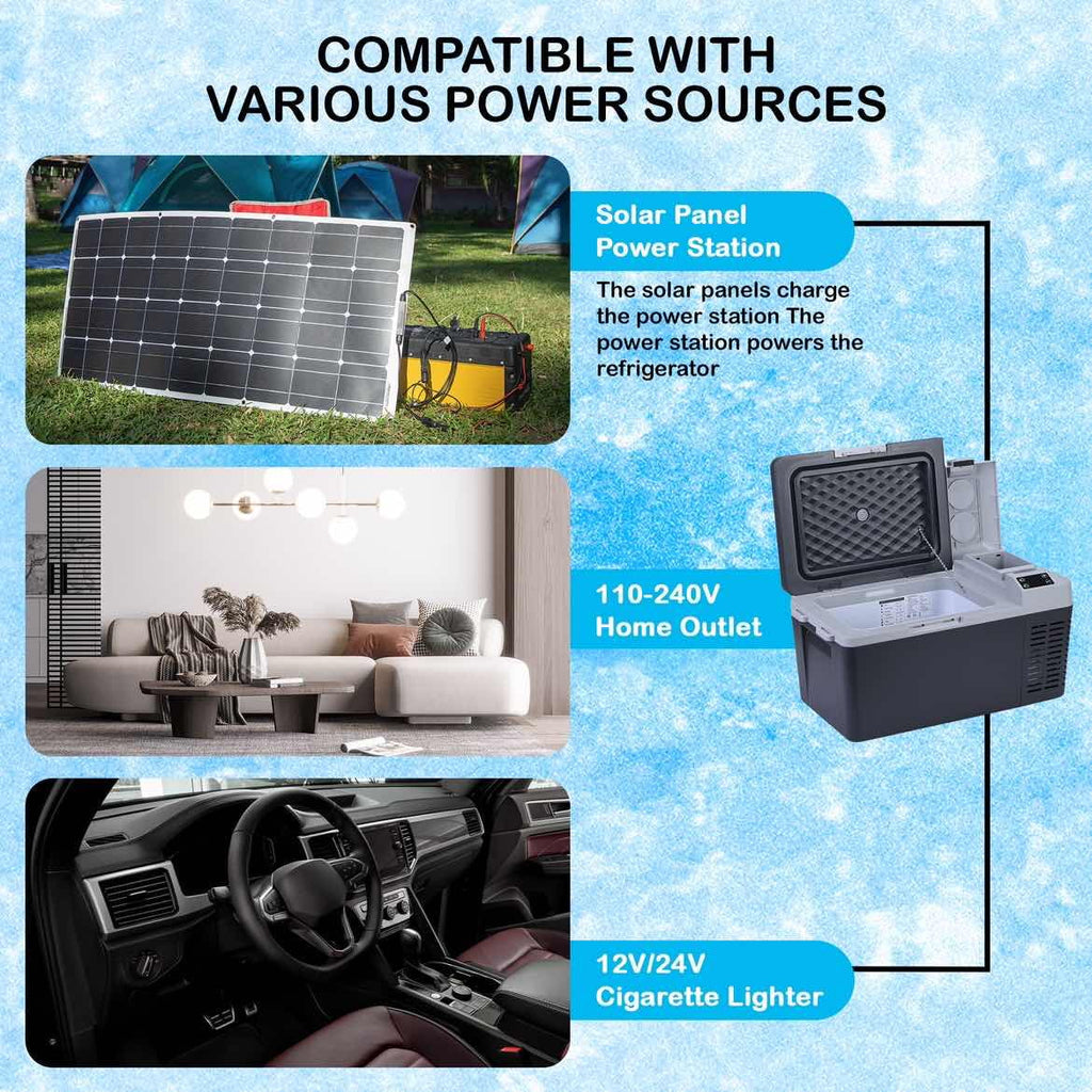 12 Volt 21 Quart Car Refrigerator Electric Cooler J949745