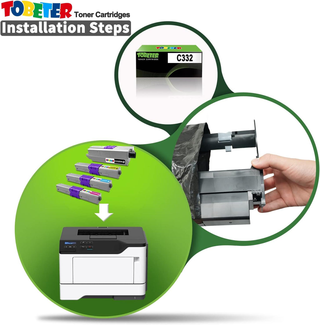 Compatible Toner Cartridge 1 Black 1 Cyan 1 Magenta 1 Yellow K574386