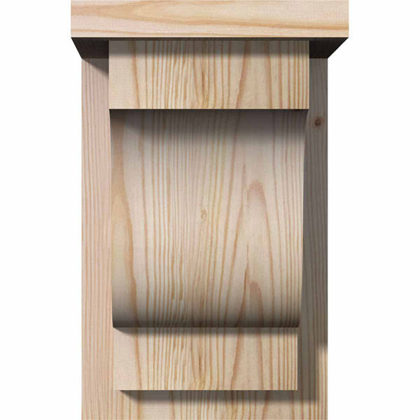 Douglas Fir Newport Smooth Corbel with Backplate A73668