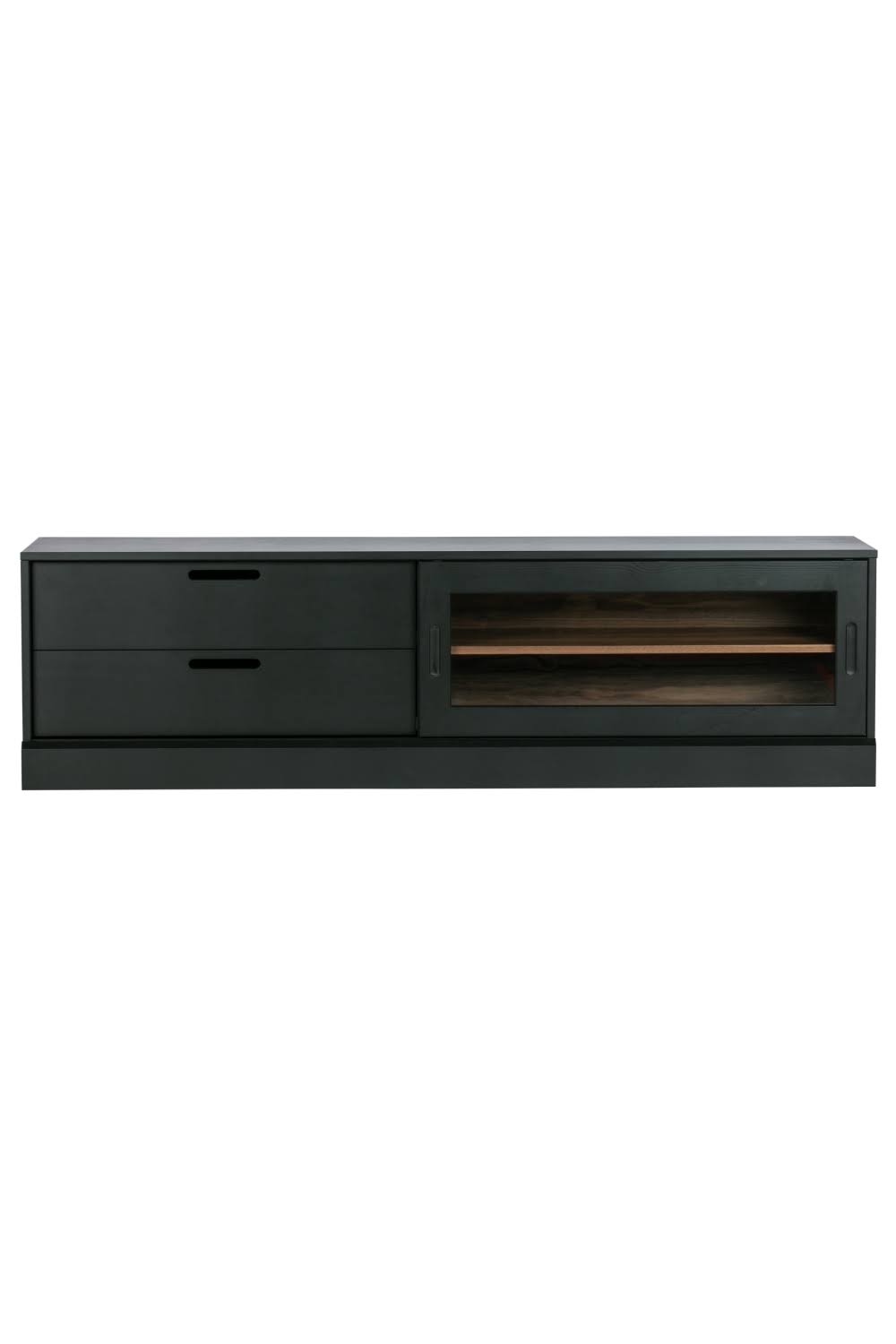 Black Pine Rectangular TV Unit P117