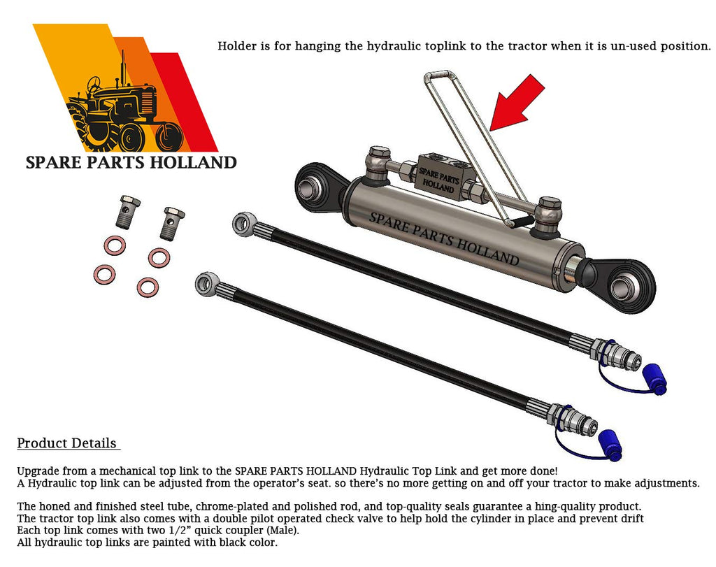 Hydraulic Top Link Cat. 1-1 with Locking Block 20 7/8” - 31 7/8” B63528