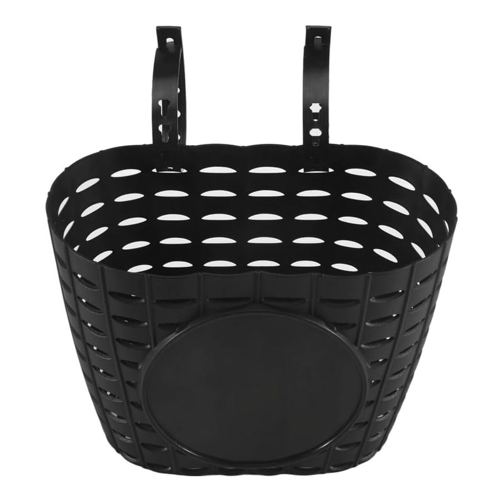 Black Plastic Kids Bike Basket J801