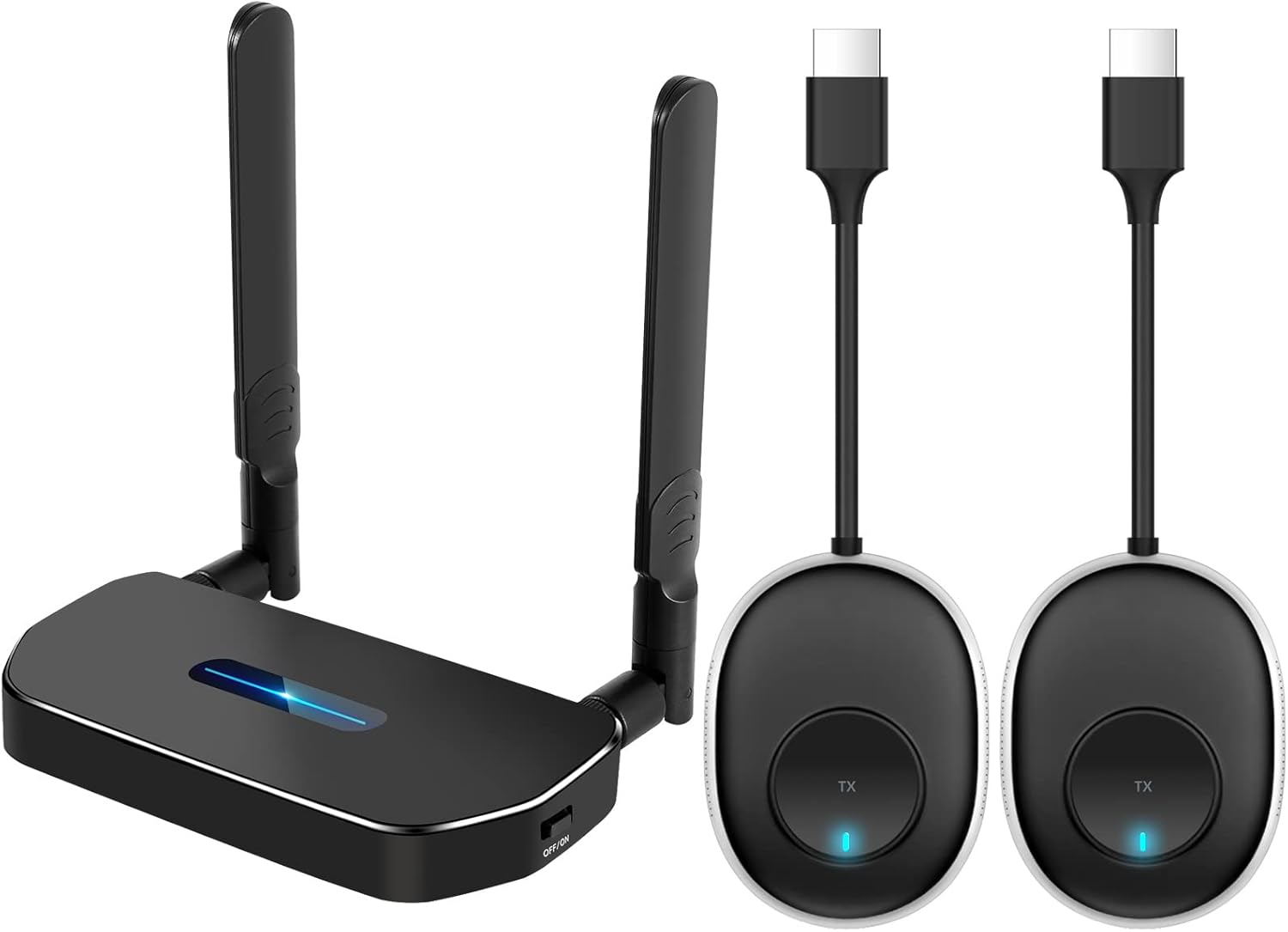 Wireless HDMI Transmitter and Receiver, One Receiver Two Transmitter R4321