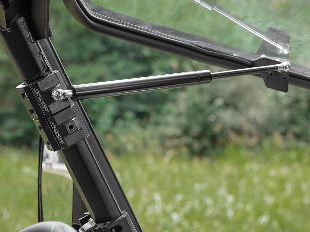 Heavy-Duty Scratch Resistant Flip Windshield, 1/4 Thick Polycarbonate J59182