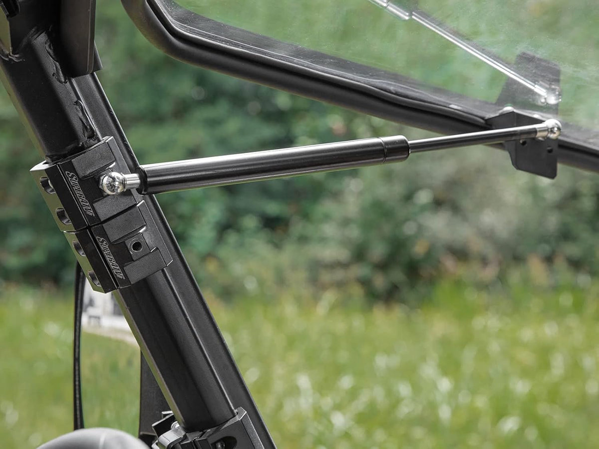 Heavy-Duty Scratch Resistant Flip Windshield, 1/4 Thick Polycarbonate J59182