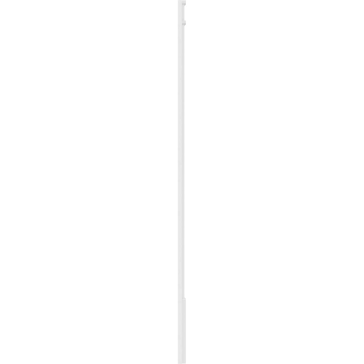 6x22W x 82x22H x 2x22P Flat Panel PVC Pilaster with Decorative Capital & Base (Pair) O940596
