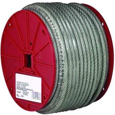 Steel Cable 1/8 inch Vinyl Coated Galvanized 250 Foot Y65393