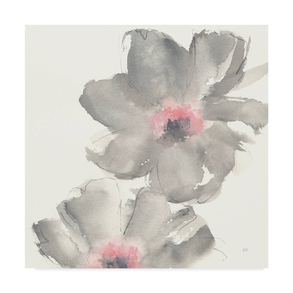 Gray Blush Cosmos Art Print W2059