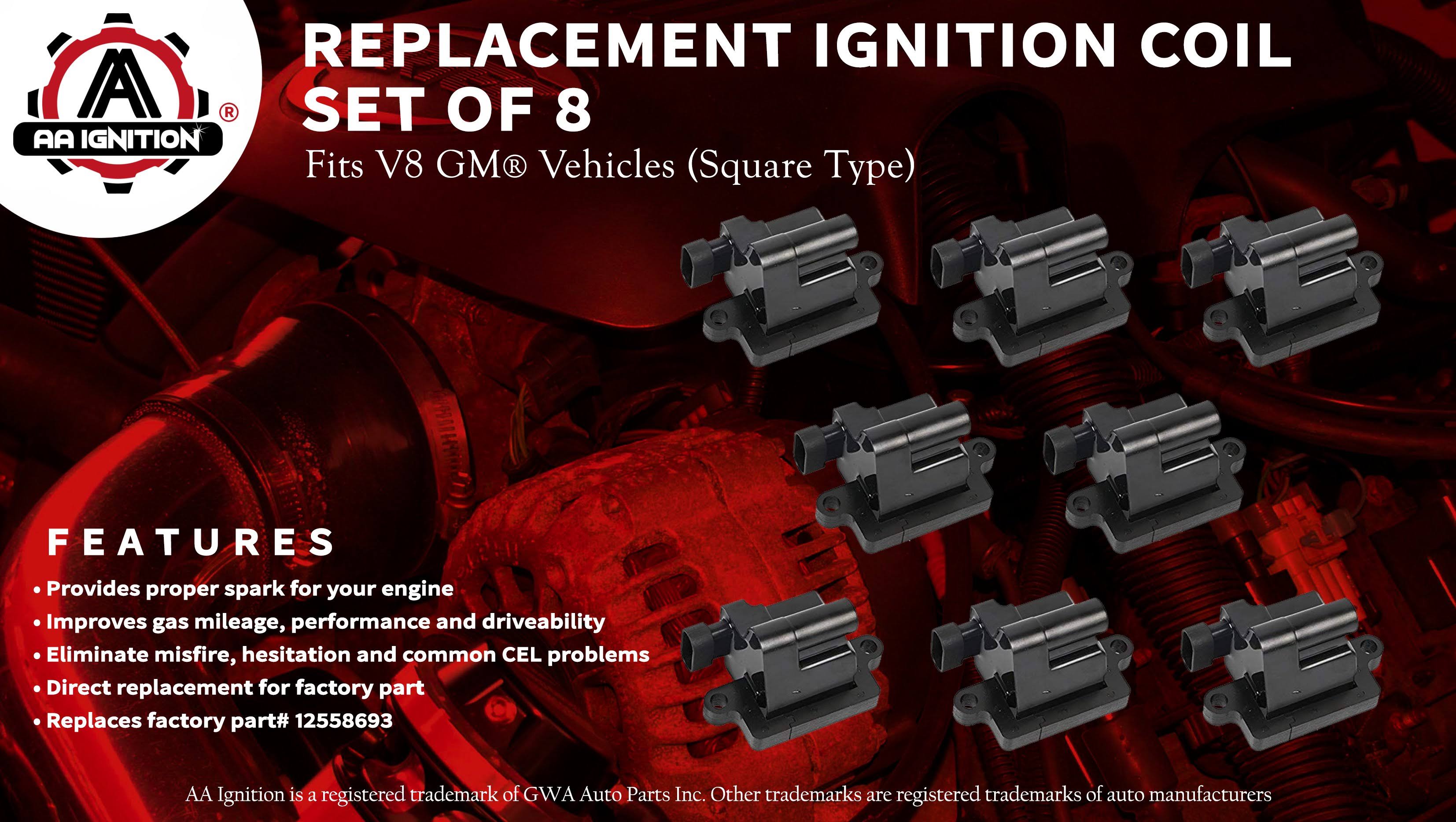 Ignition Coil Set of 8 D3707