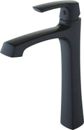 Matte Black 1-Handle Single Hole Bathroom Sink Faucet with Drain G8895