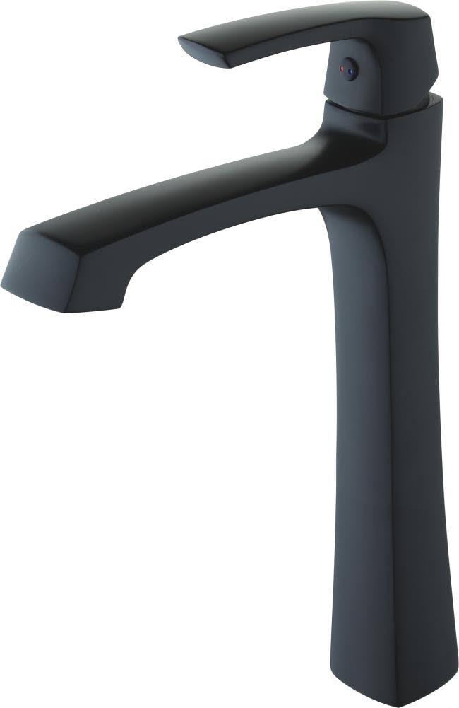 Matte Black 1-Handle Single Hole Bathroom Sink Faucet with Drain G8895