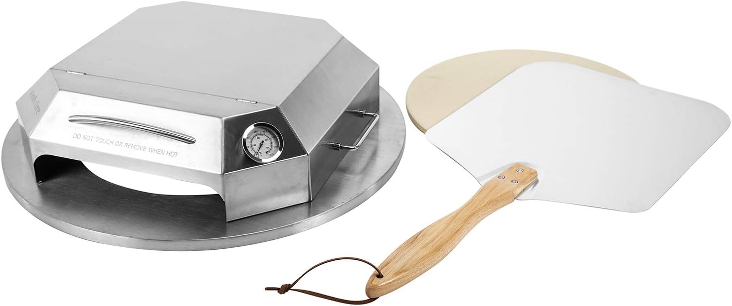 Universal Stainless Steel Pizza Oven Kit for 22” Charcoal Kettle Grill M894