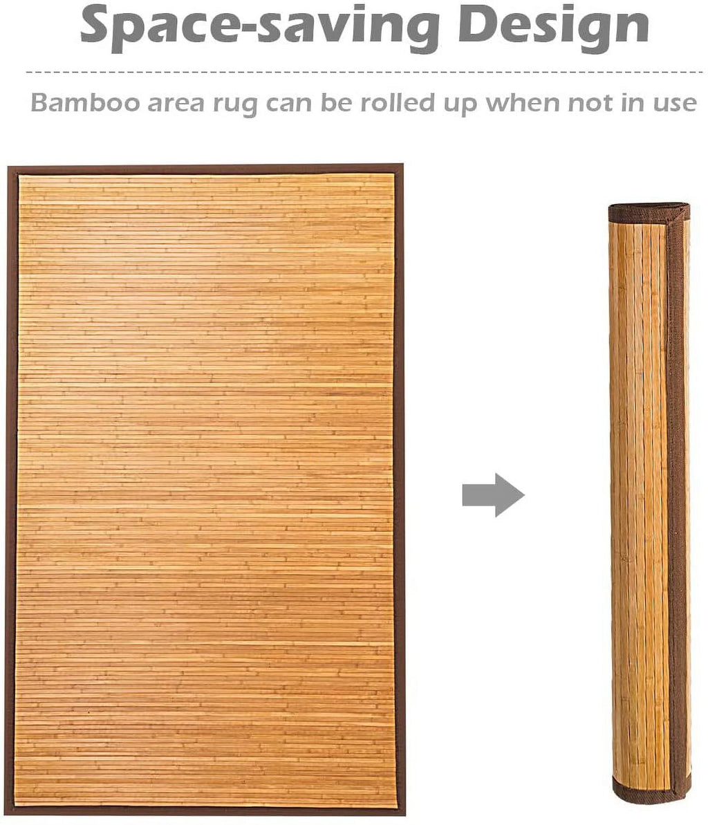 Bamboo Floor Mat Area Rug P6754