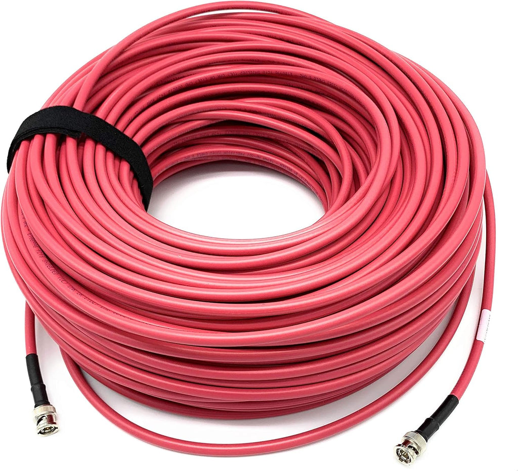 3G/6G HD SDI BNC Cable Red 200ft X578336