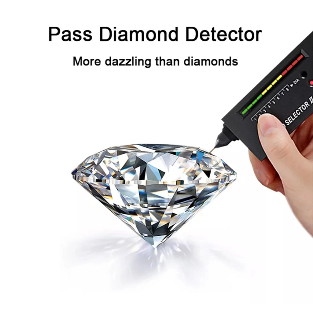 2ct Princess Cut Moissanite Engagement Rings with Certificate P831