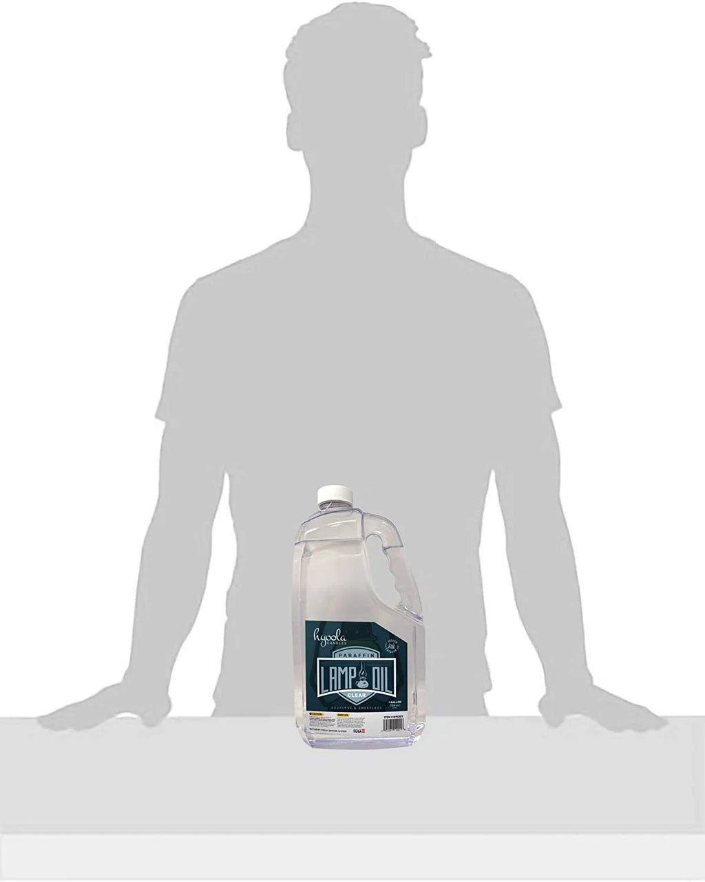 Clean Smokeless Liquid Paraffin Lamp Oil, Clear, 1 Gallon F889944