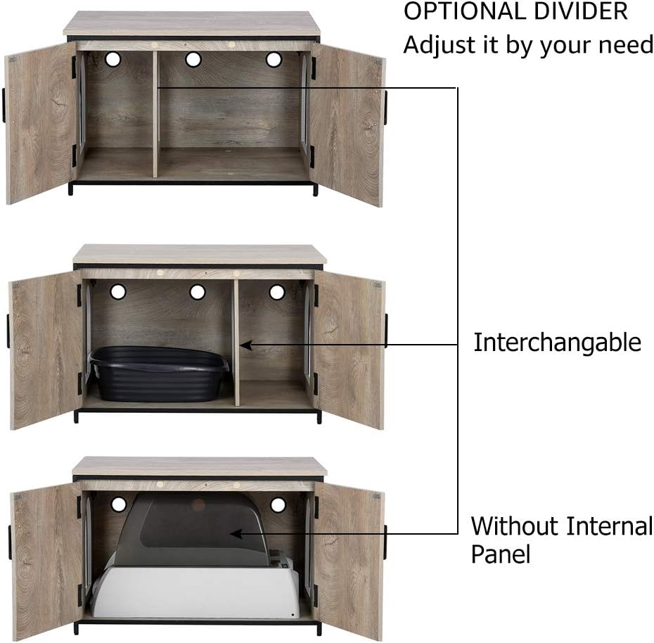 Cat Litter Box Enclosure with Top Opening V903793