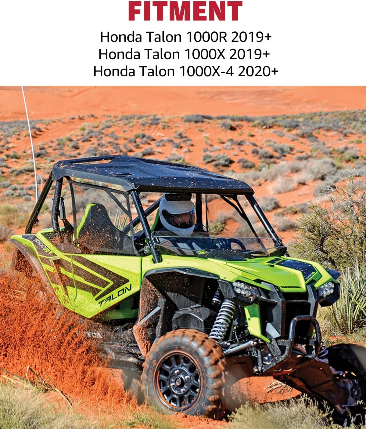 Bed Enclosure Tailgate for Honda Talon 1000R / 1000X, Heavy Duty Steel Black Cargo Bed Rack Extender M774