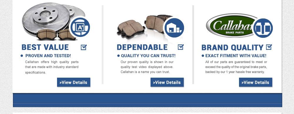REAR Brake Disc Rotors + Metallic Brake Pads U44692