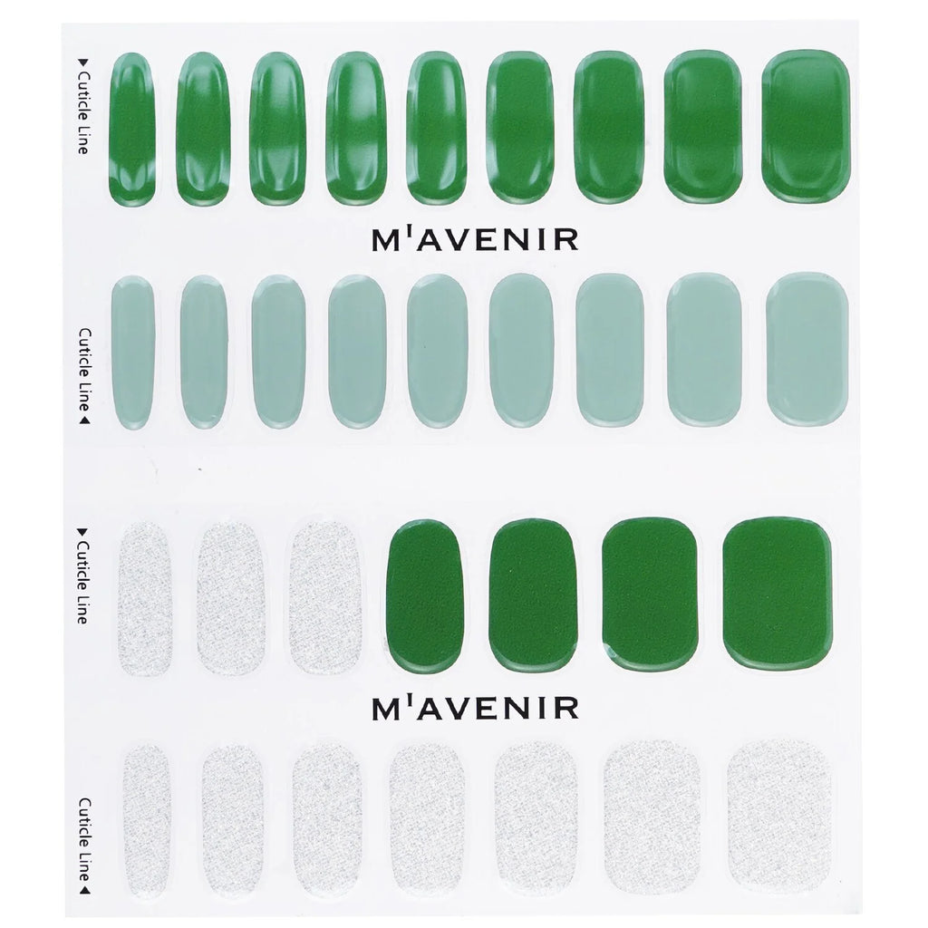 Green Nail Sticker 32pcs N5712