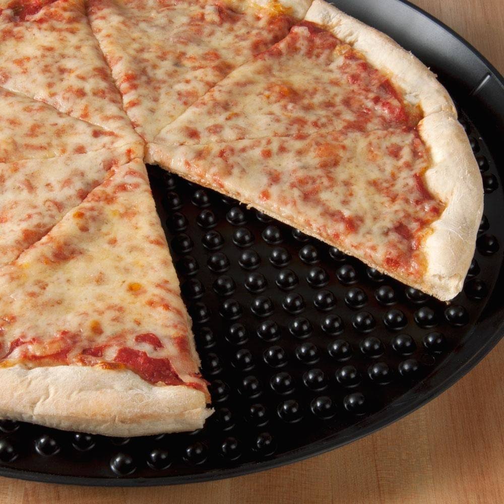 15x22 Charcoal Polypropylene Pizza Tray - 12/Case Y5164