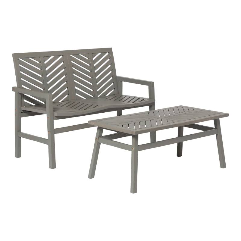 2 Piece Wood Framed Farmhouse Conversation Set W2188