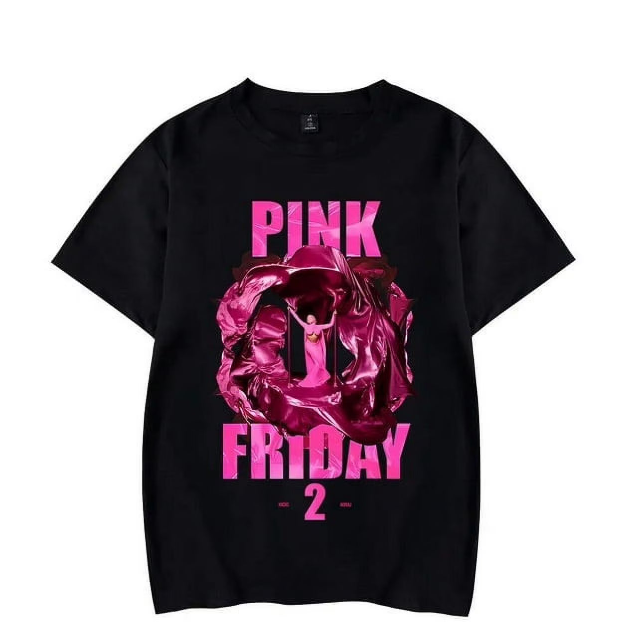 Pink Friday 2 Album Tee Shirt Short Sleeved Hip Hop Tshirt Z999