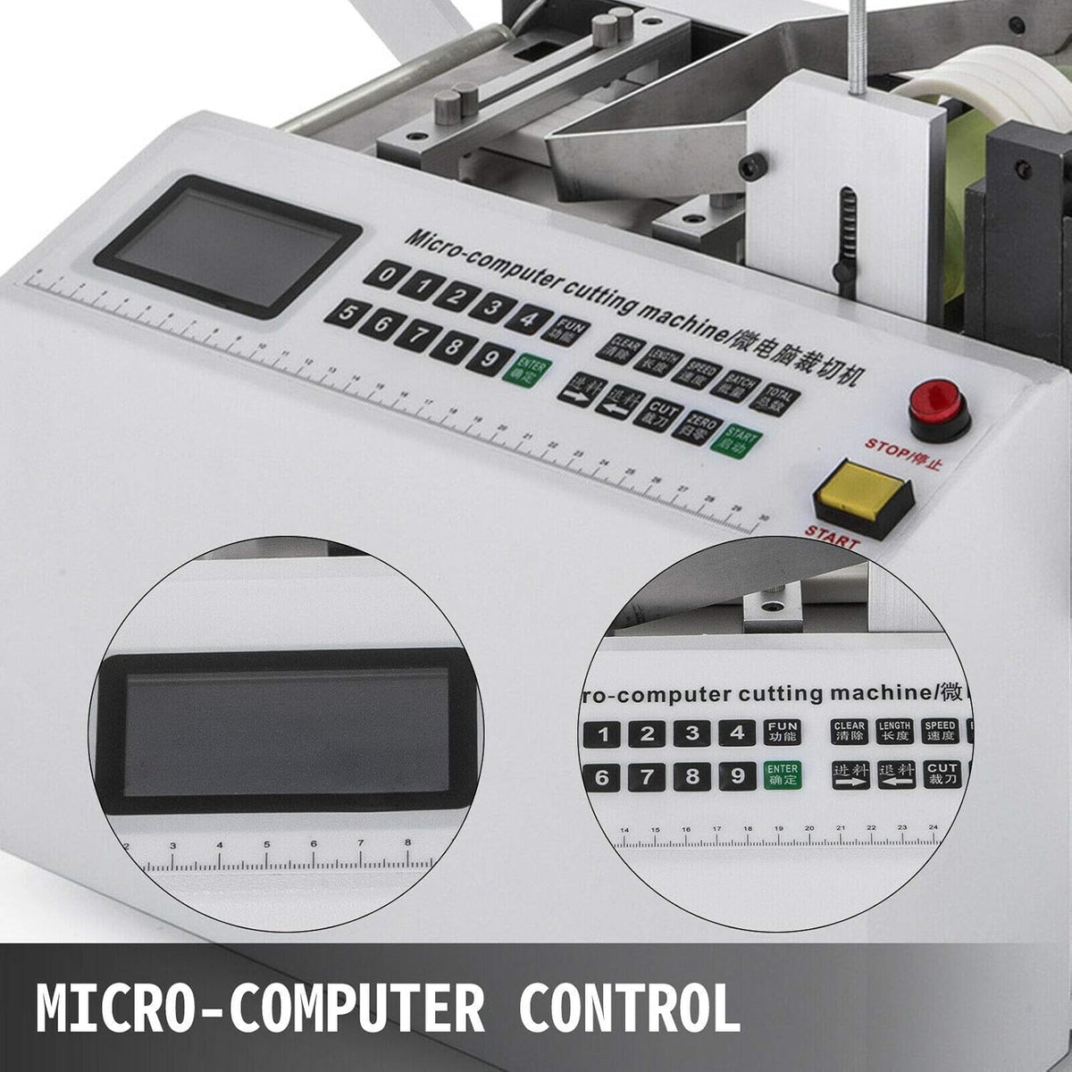 Automatic Heat-Shrink Tube Cutting Machine 250W Tube Cable Pipe Cutter R3681