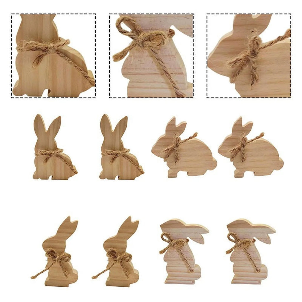 Easter Rabbit Wooden Ornaments R640