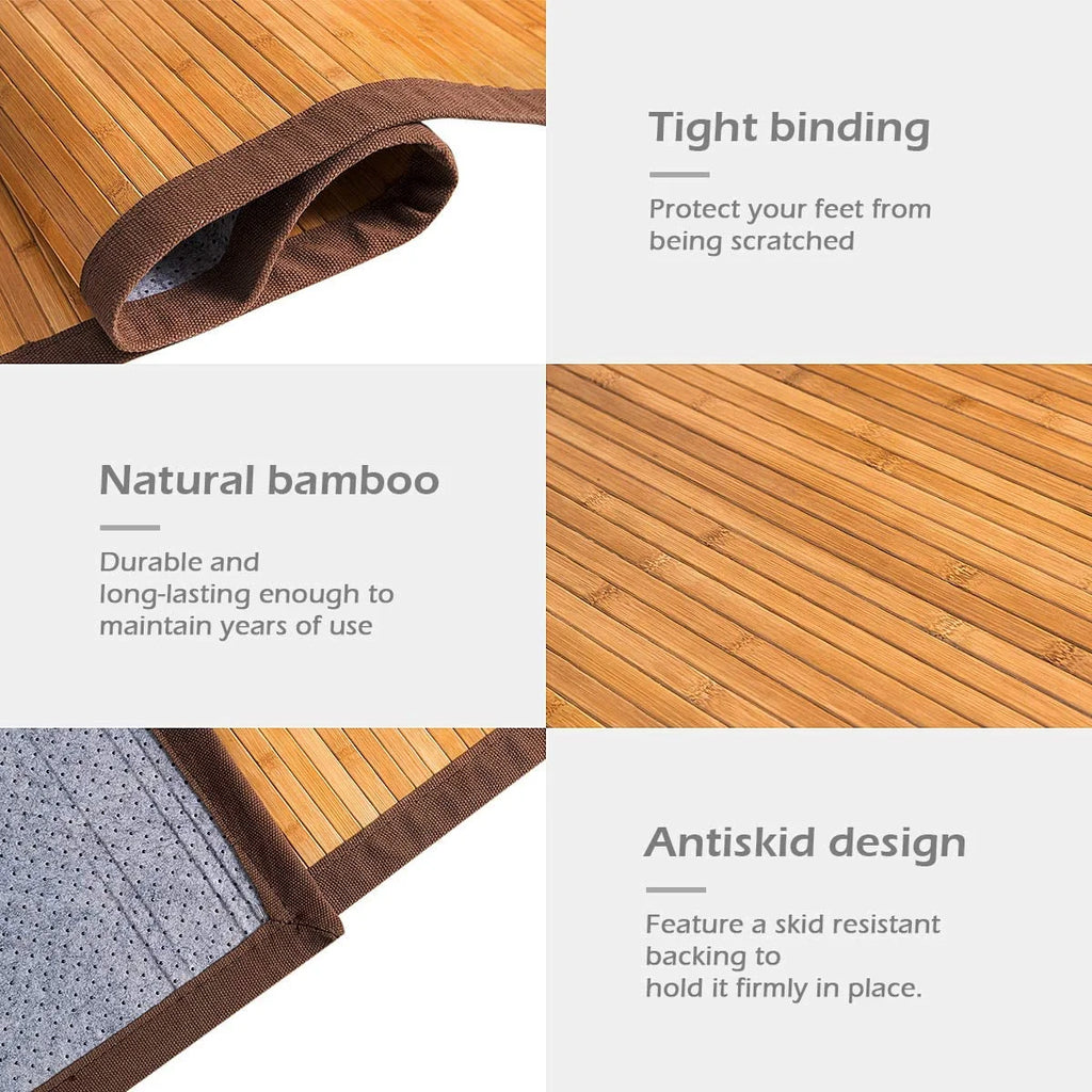 Bamboo Floor Mat Area Rug P6754