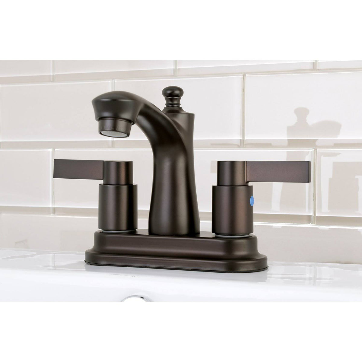 4x22 Centerset Bathroom Faucet, Polished Chrome F4991