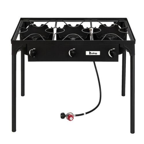 225000 BTU Propane Stove 3 Burner Outdoor Portable BBQ Grill J904172