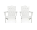 Vintage White 2-Piece Adirondack Chair Set I8419