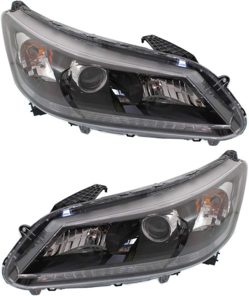Halogen Headlight Assembly for Honda Accord 2013 Driver Side Sedan F402121
