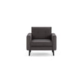Modular Armchair, Dark Gray, 1 Seater, Wood Legs D730327