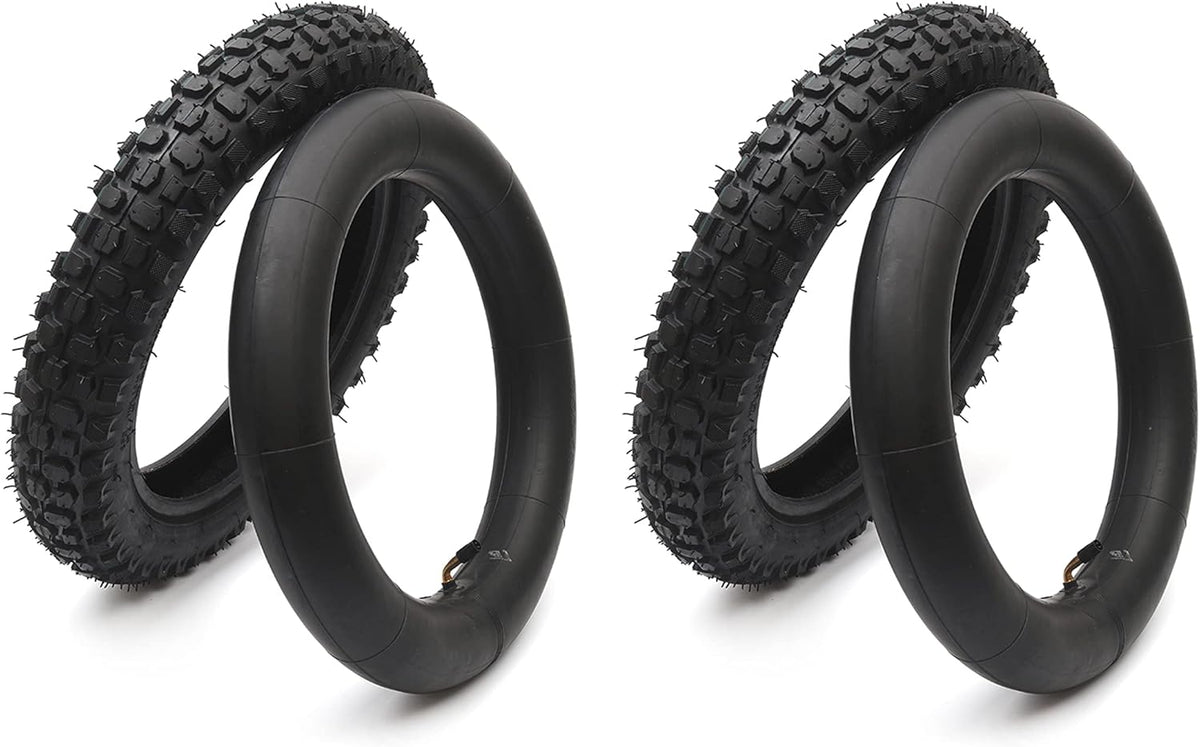 3.00-12 Knobby Motocross Bike Tire and Tube Set with TR87 Valve Stem S400011