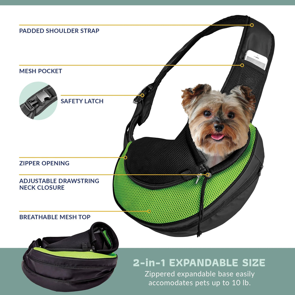 Green Pet Carrier Sling Bag J267184