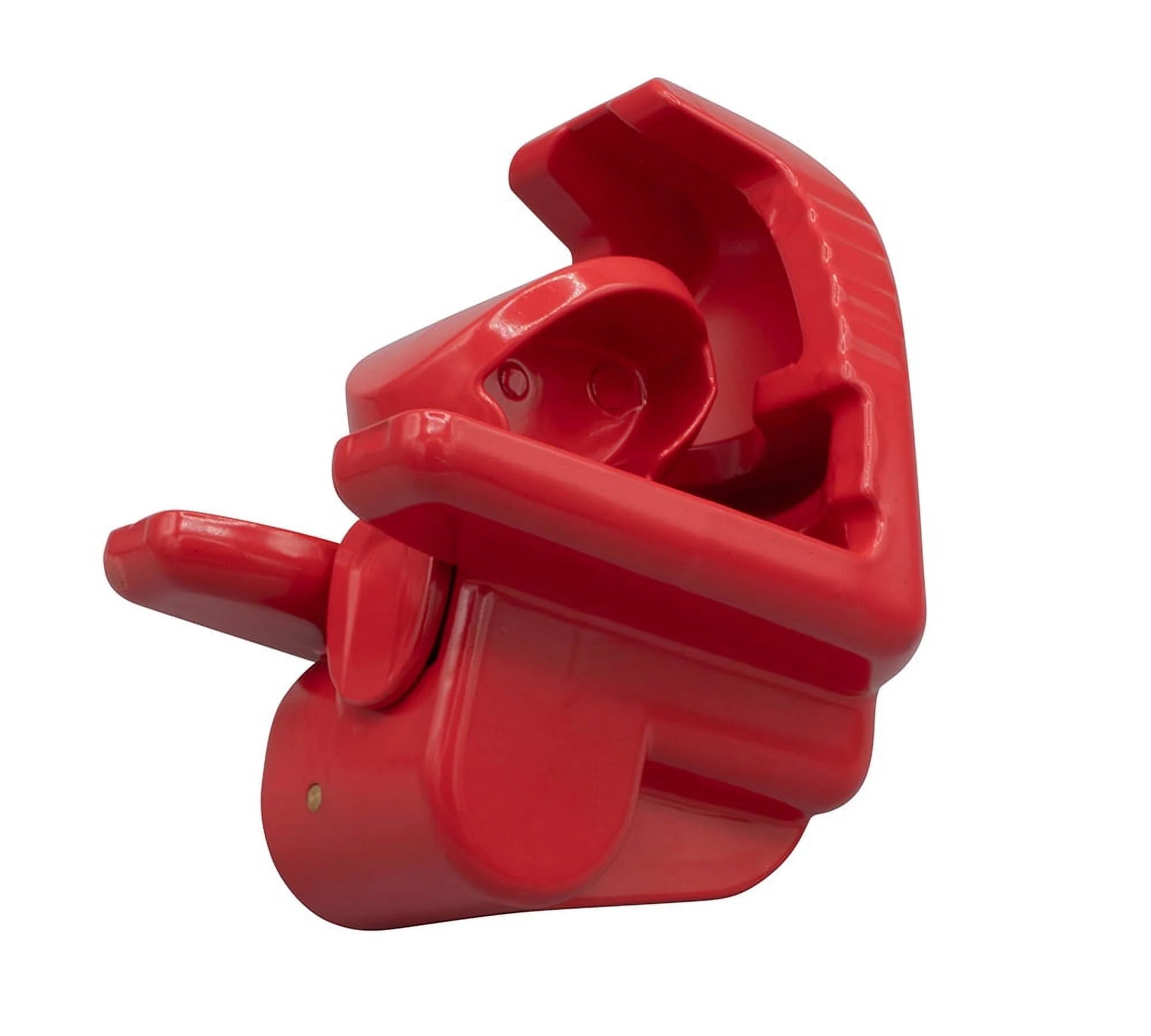 2 Pack Trailer Ball Hitch Lock with Keys, Heavy-Duty Steel Red Coupler Lock B586011