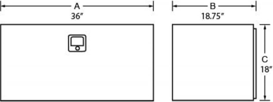 Underbody Box Aluminum L12844