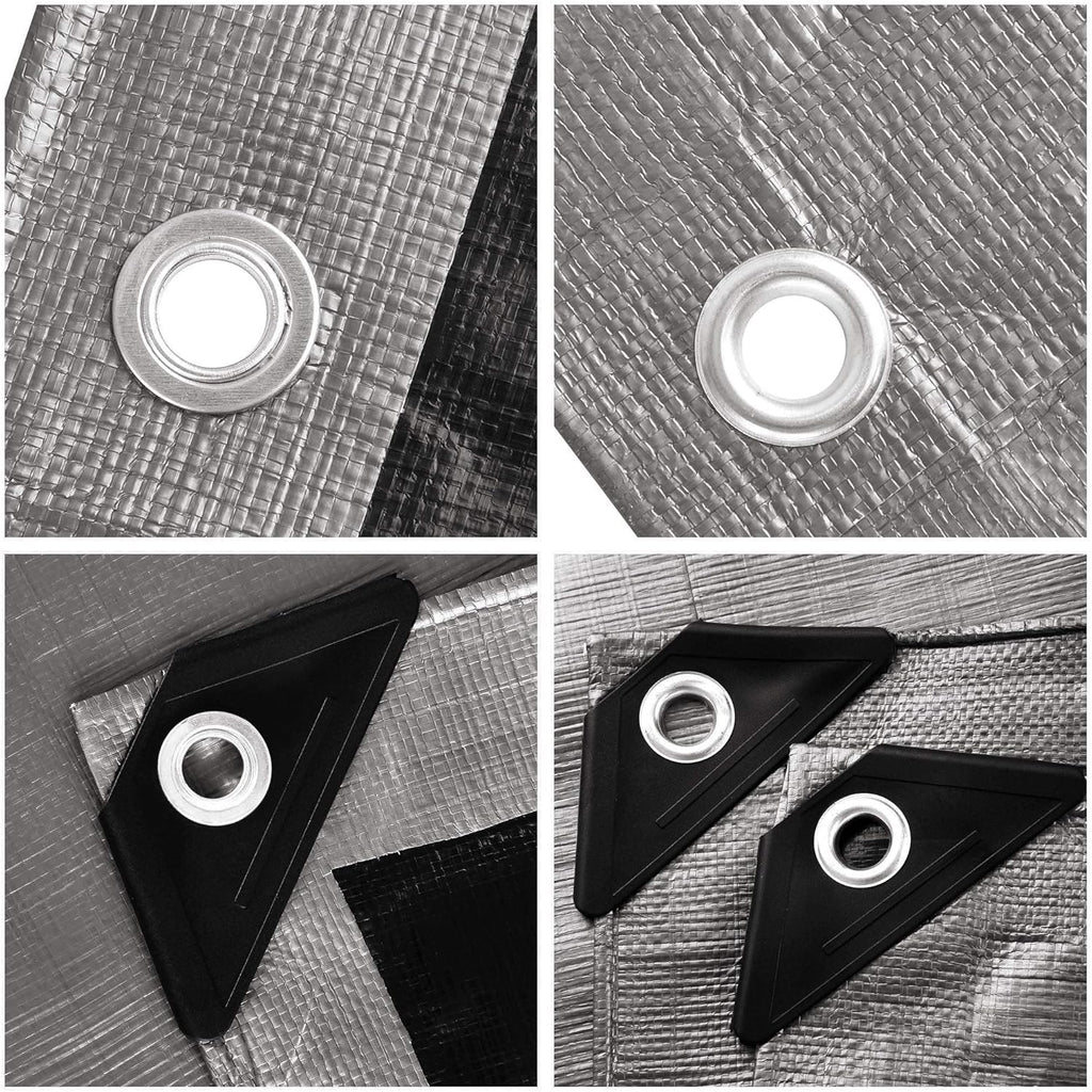 30x40ft Heavy Duty Reinforced Poly Tarp Waterproof Tarpaulin with Eyelets N904