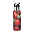 Strawberries Stainless Steel Insulated Water Bottle with Straw Lid A66930