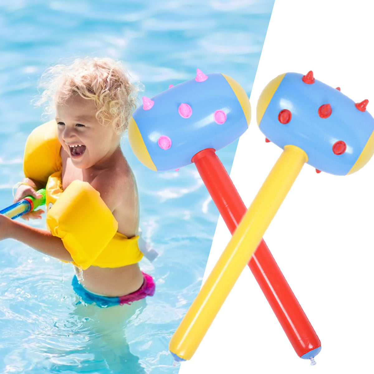 Inflatable Toy PVC Wolf Teeth Hammer T540241