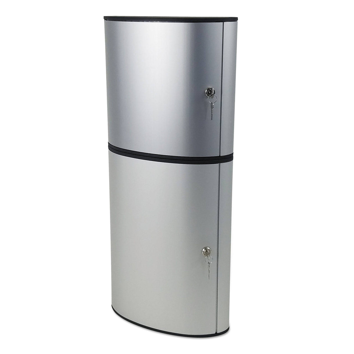 Locking Key Cabinet, 54-Key, Brushed Aluminum, Silver G621