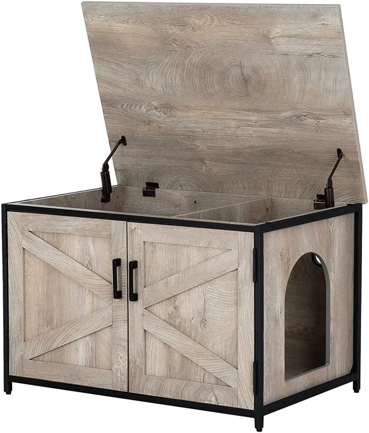 Cat Litter Box Enclosure with Top Opening V903793