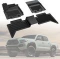 Black All-Weather Heavy Duty TPE Rubber Floor Mats Liners J450