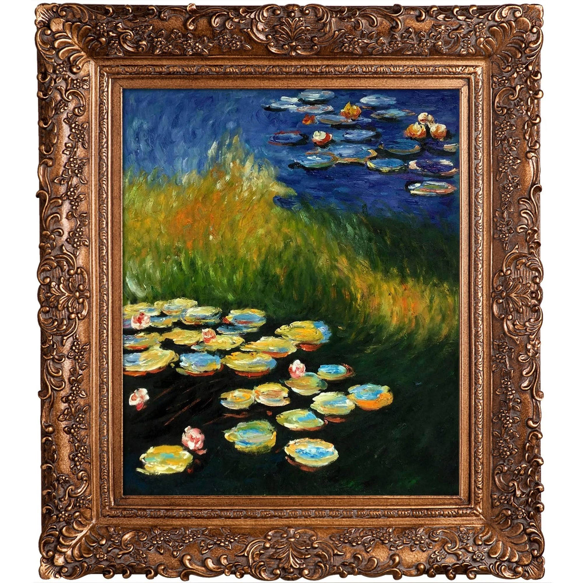 Water Lilies with Gold Frame G32674